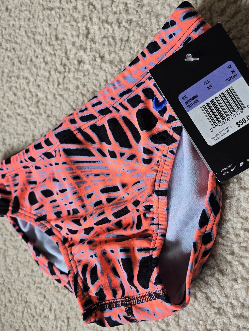 NWT $50 Nike Printed Swim Bottom